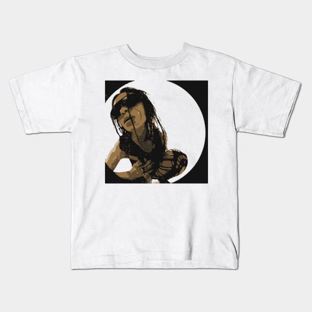 dope stylish girl hiphop Kids T-Shirt by vellouz55